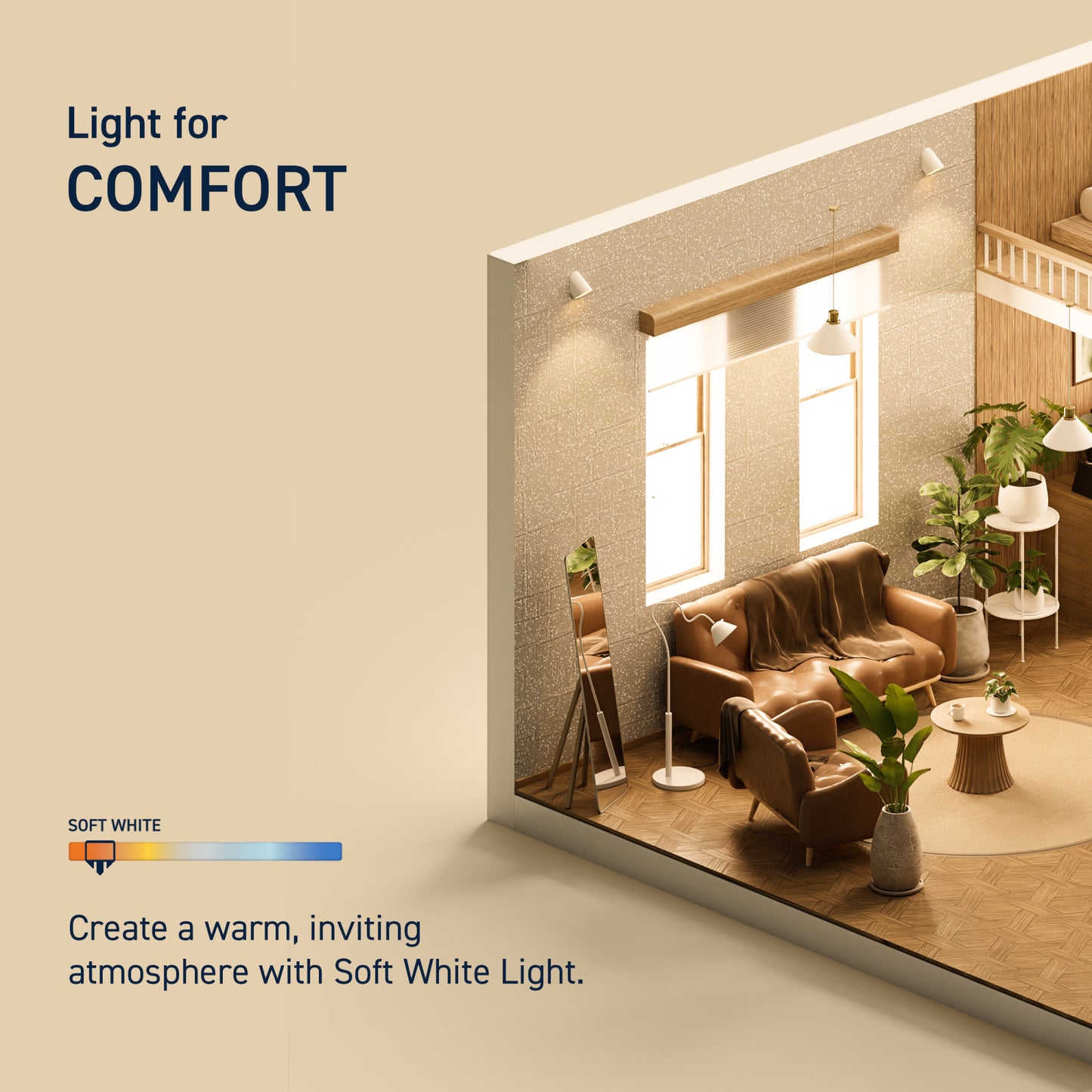 60W Replacement B10 White Filament Soft White Candelabra E12 Base Dimmable LED Light Bulb (3-Pack)