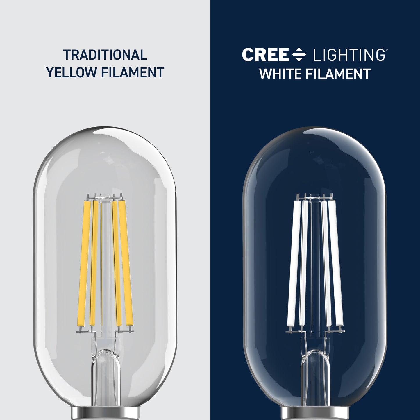 60W Replacement T18 White Filament Daylight Medium E26 Base Dimmable LED Light Bulb (2-Pack)
