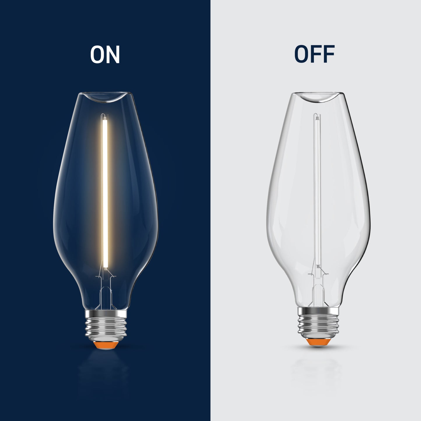 60W Replacement Bottle White Filament Soft White Medium E26 Base Dimmable LED Light Bulb