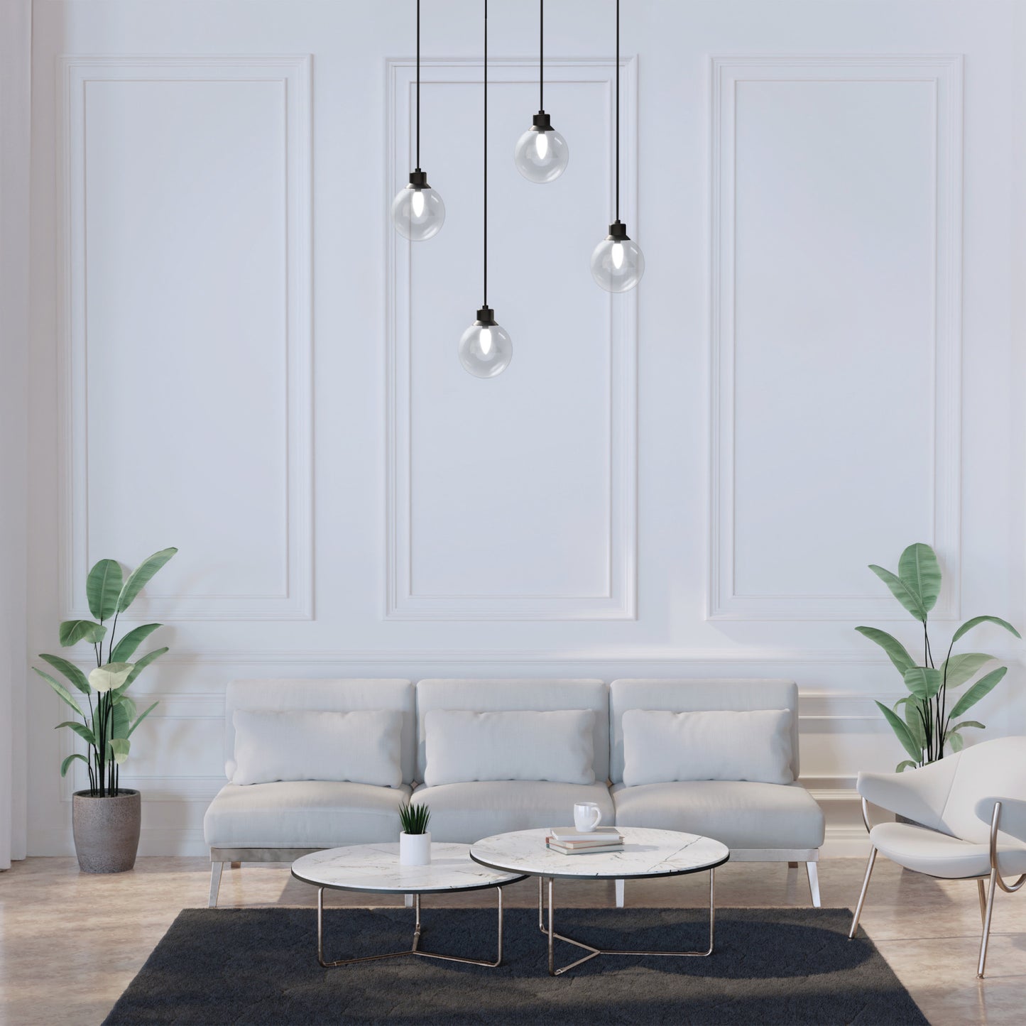 100W Replacement B10 Super Bright Daylight Medium E26 Base Dimmable LED Light Bulb (3-Pack)