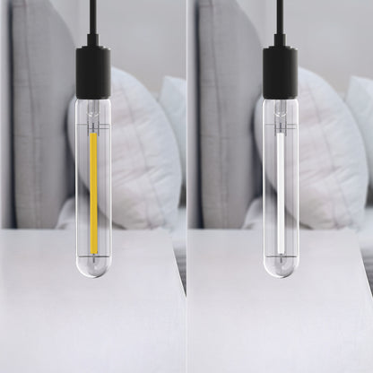 60W Replacement T10 White Filament Soft White Medium E26 Base Dimmable LED Light Bulb (2-Pack)