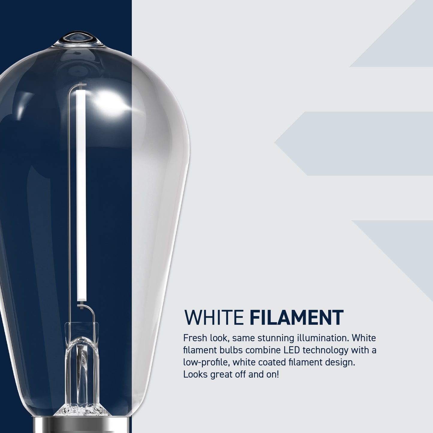 60W Replacement ST19 White Filament Soft White Medium E26 Base Dimmable LED Light Bulb (2-Pack)