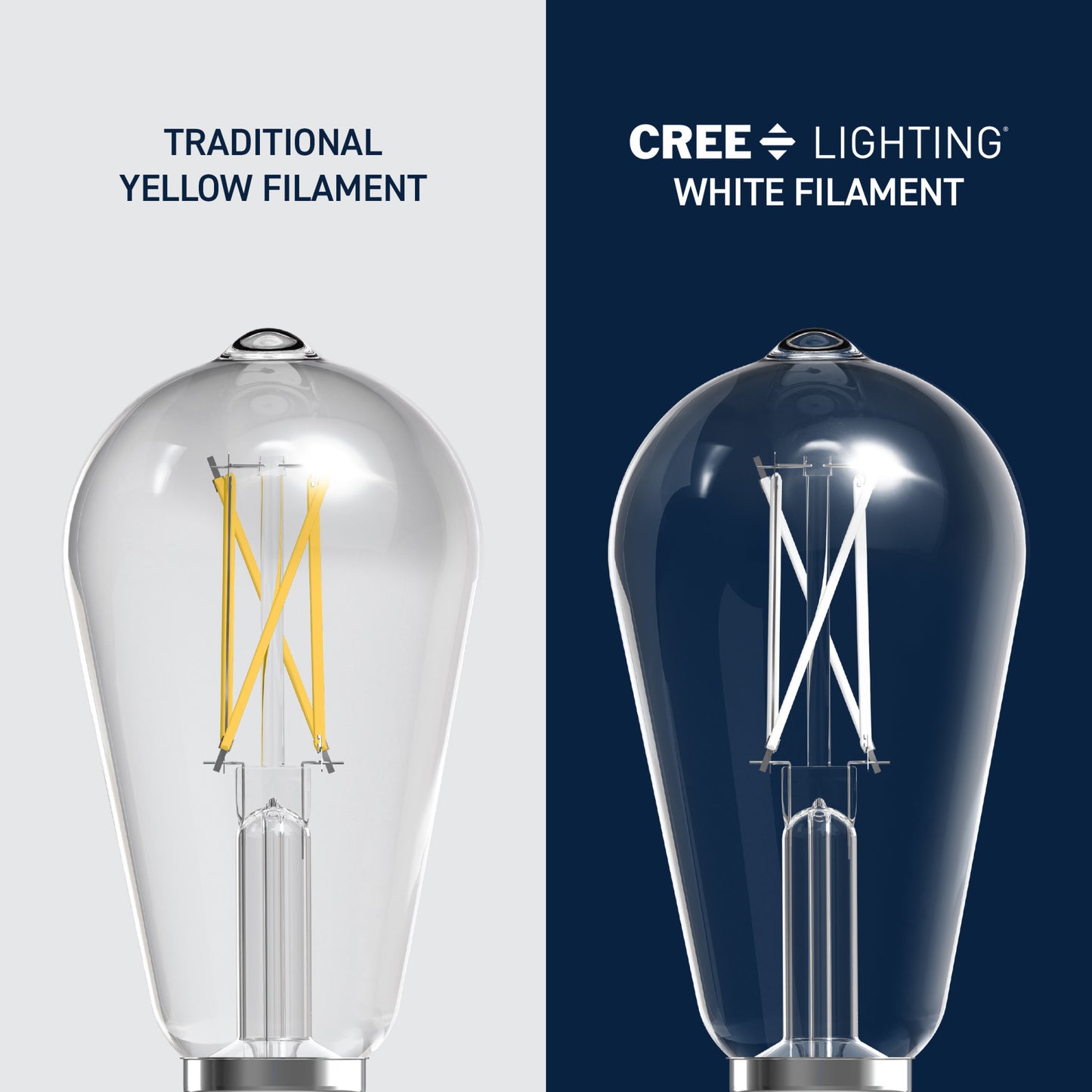 60W Replacement ST19 White Filament Switchable White Medium E26 Base Dimmable LED Light Bulb (2-Pack)