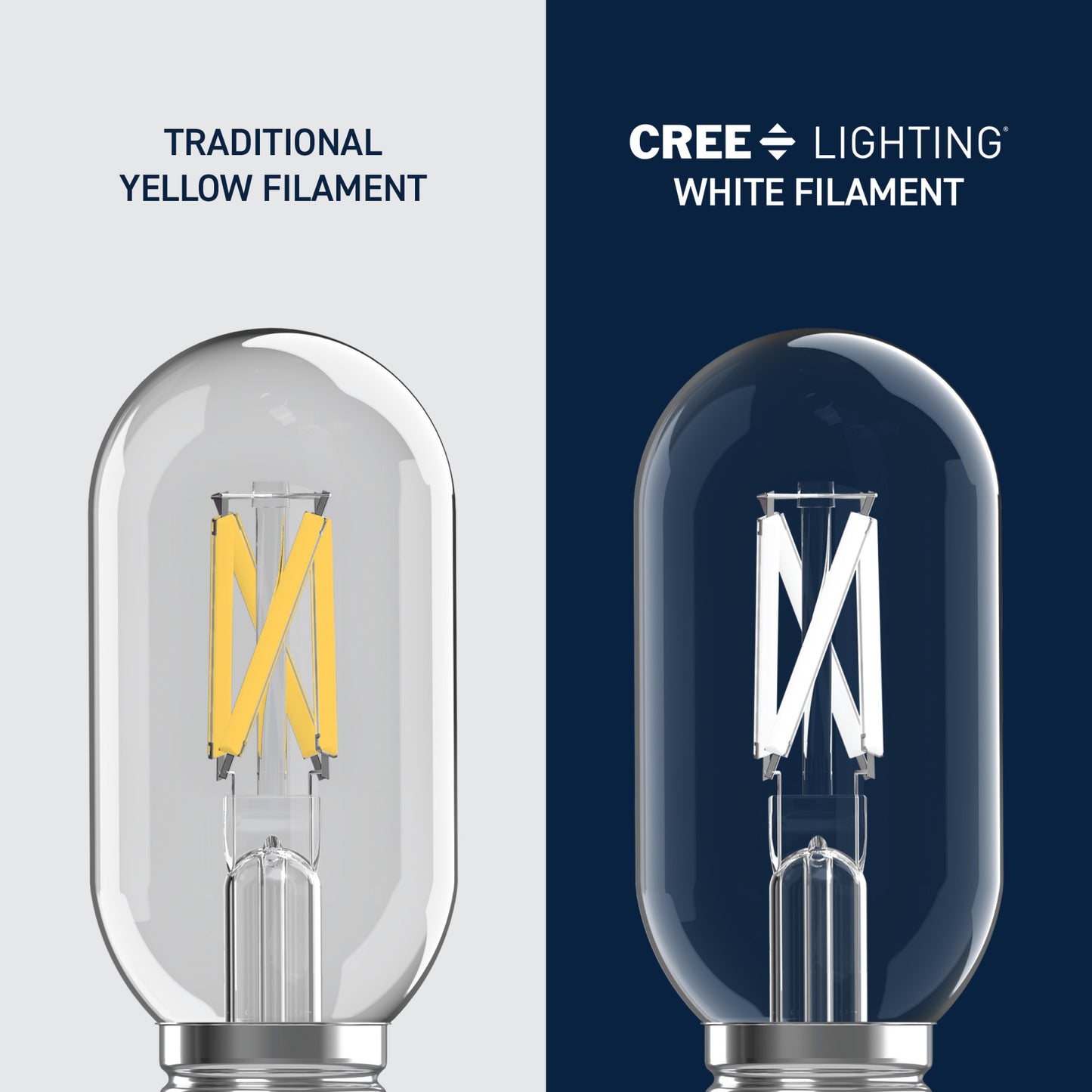 60W Replacement T14 White Filament Switchable White Medium E26 Base Dimmable LED Light Bulb (2-Pack)