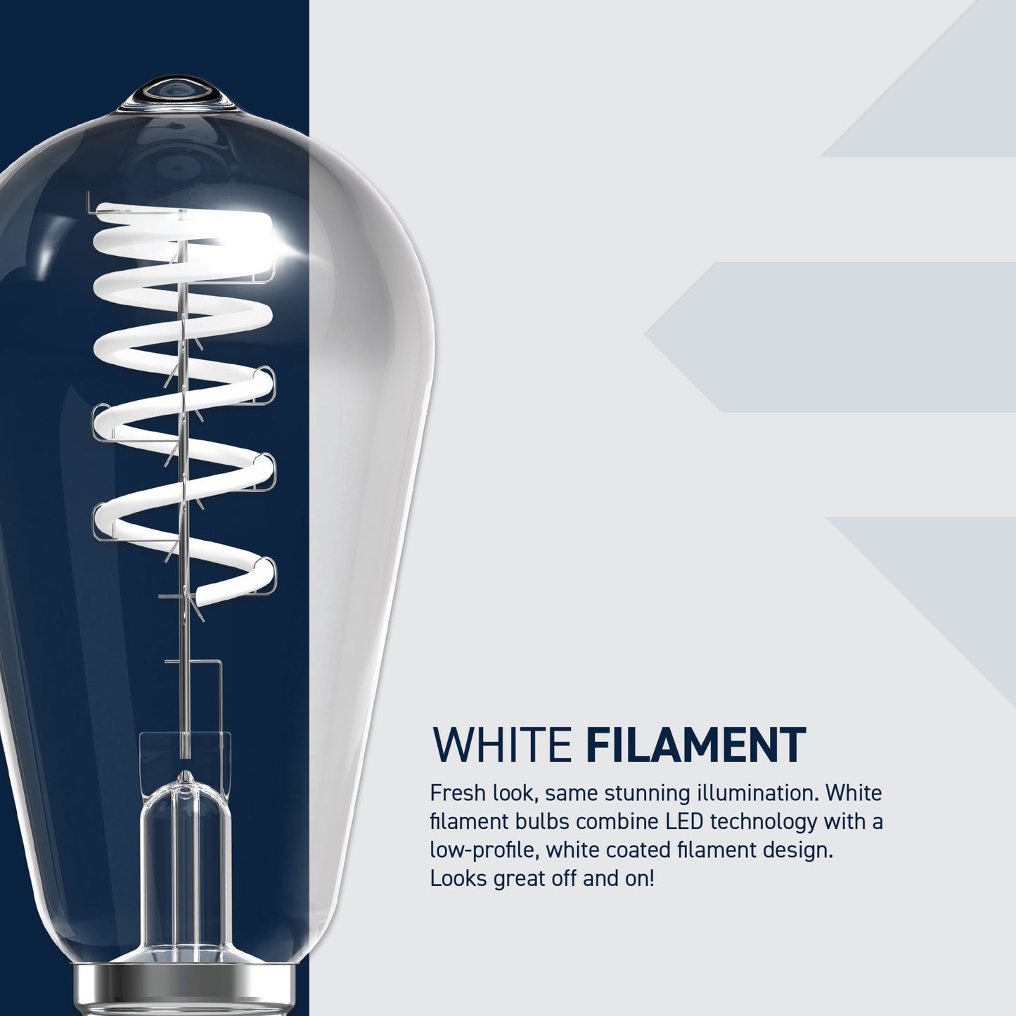 60W Replacement ST19 White Filament Switchable White Medium E26 Base Dimmable LED Light Bulb (2-Pack)