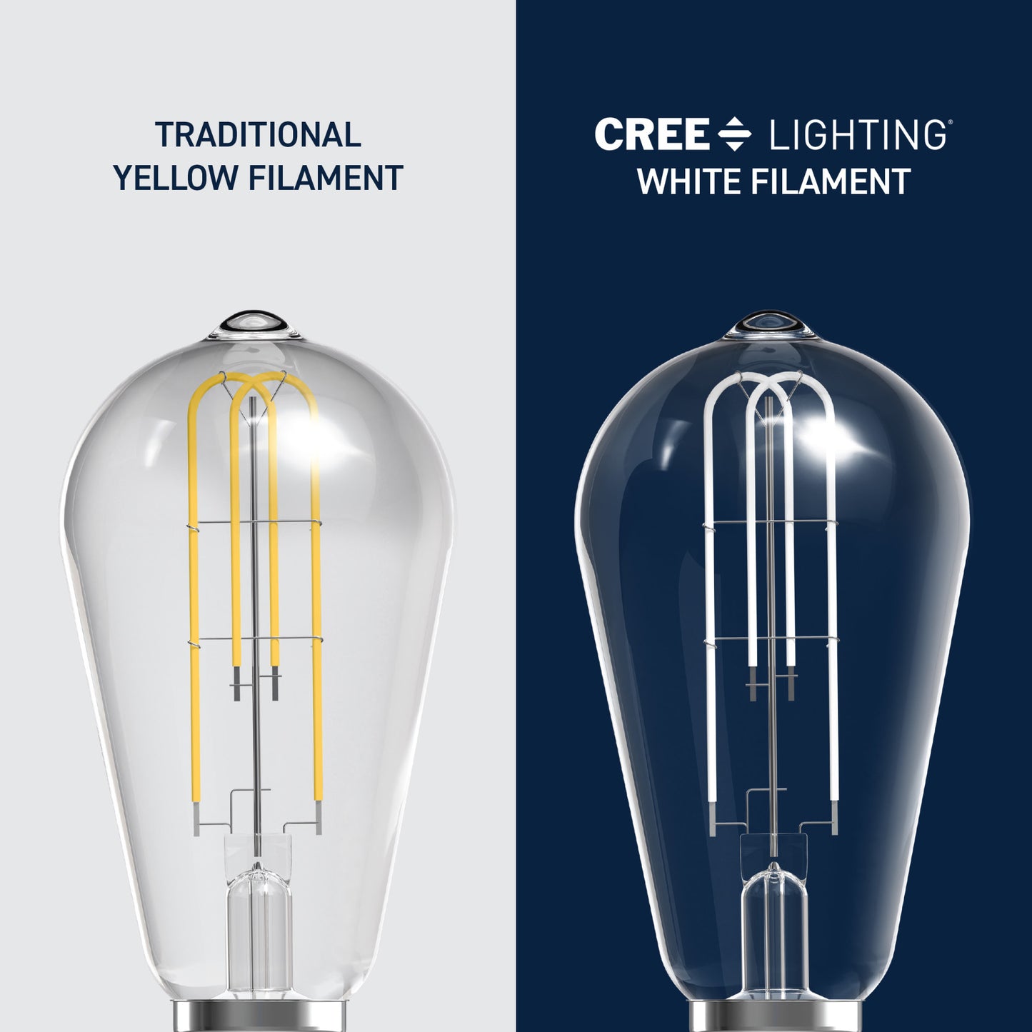 60W Replacement ST19 White Filament Switchable White Medium E26 Base Dimmable LED Light Bulb (2-Pack)