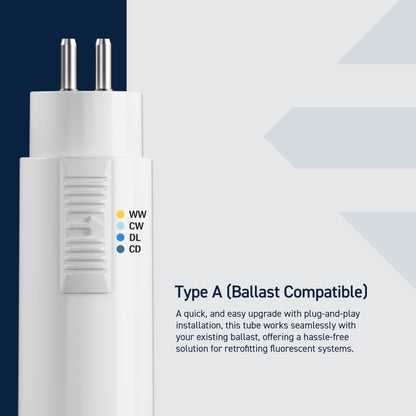 18W 34in T5 Switchable White G5 Base Non-Dimmable LED Linear Light Tube