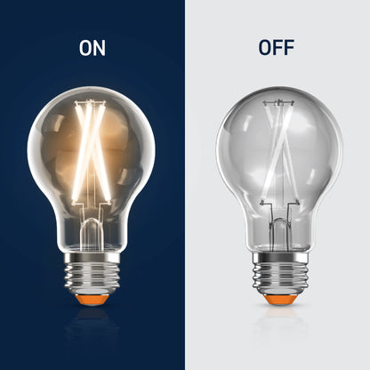 100W Replacement A19 White Filament Soft White Medium E26 Base Dimmable LED Light Bulb (4-Pack)