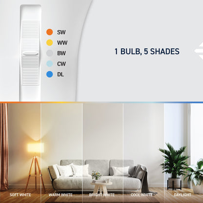 30/70/100W Replacement Switchable White Medium E26 Base Non-Dimmable 3-Way LED Light Bulb