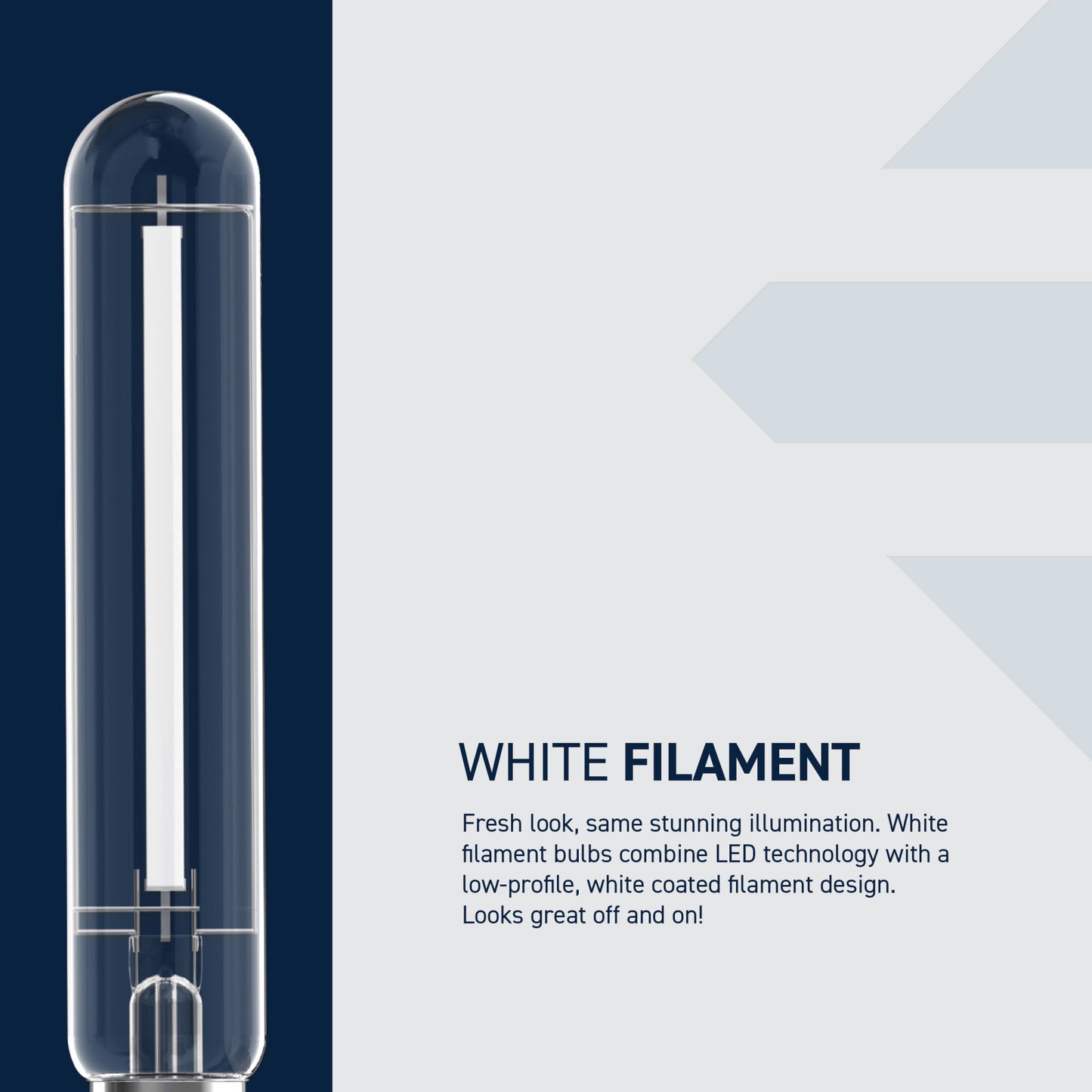 60W Replacement T10 White Filament Soft White Medium E26 Base Dimmable LED Light Bulb (2-Pack)