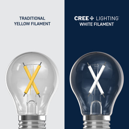 100W Replacement A19 White Filament Soft White Medium E26 Base Dimmable LED Light Bulb (4-Pack)