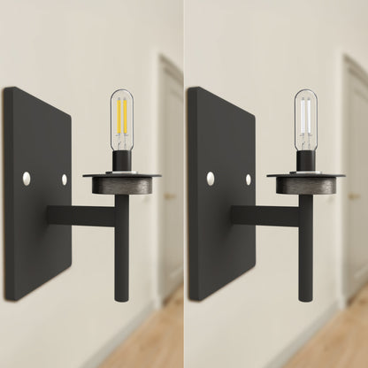 60W Replacement T8 White Filament Soft White Candelabra E12 Base Dimmable LED Light Bulb (2-Pack)