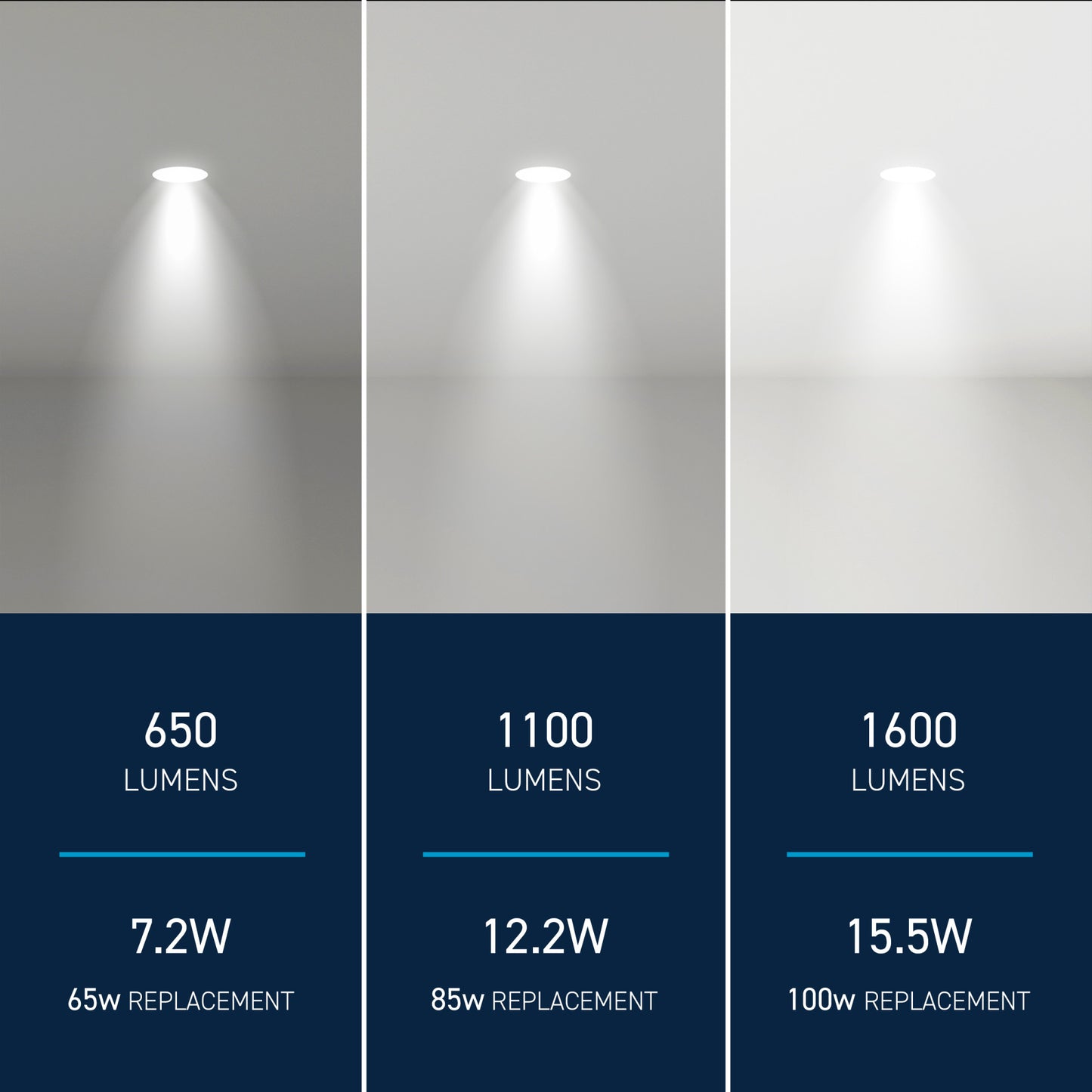 65/85/100W Replacement BR30 Adjustable Brightness 5 Shades + Switch Mode Medium E26 Base Dimmable LED Light Bulb (2-Pack)