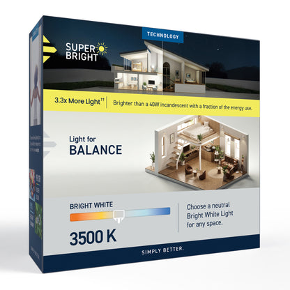 100W Replacement B10 Super Bright Bright White Candelabra E12 Base Dimmable LED Light Bulb (3-Pack)