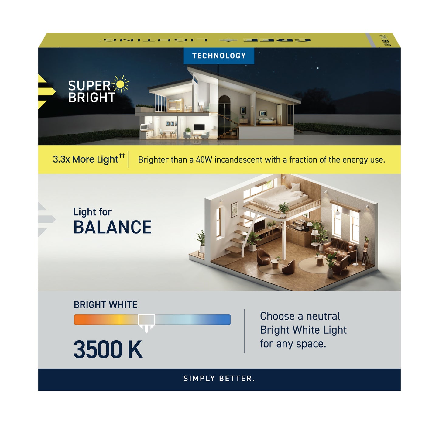 100W Replacement B10 Super Bright White Filament Bright White Candelabra E12 Base Dimmable LED Light Bulb (3-Pack)