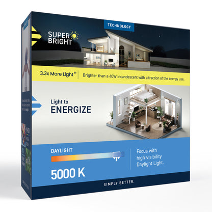 100W Replacement BA10 Super Bright White Filament Daylight Candelabra E12 Base Dimmable LED Light Bulb (3-Pack)