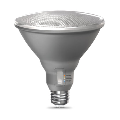 90W Replacement PAR38 Dusk to Dawn Switchable White Medium E26 Base Non-Dimmable LED Light Bulb