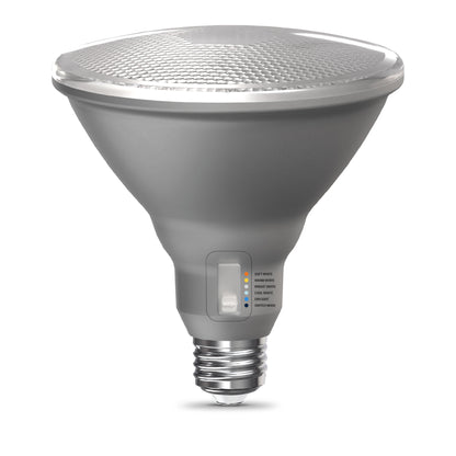 90W Replacement PAR38 Motion Activated Switchable White Medium E26 Base Non-Dimmable LED Light Bulb
