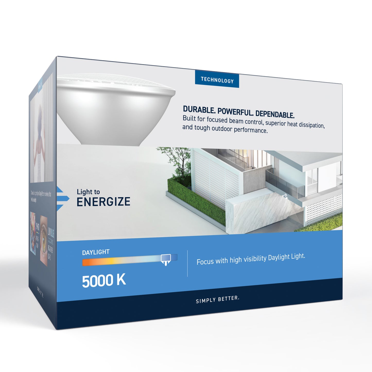 90W Replacement PAR38 Daylight Medium E26 Base Dimmable LED Light Bulb (2-Pack)