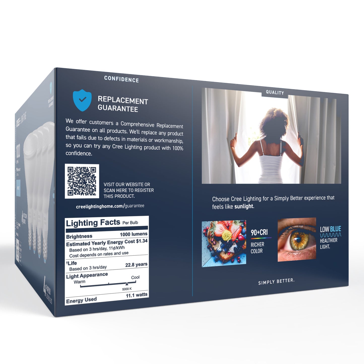 90W Replacement PAR38 Daylight Medium E26 Base Dimmable LED Light Bulb (4-Pack)