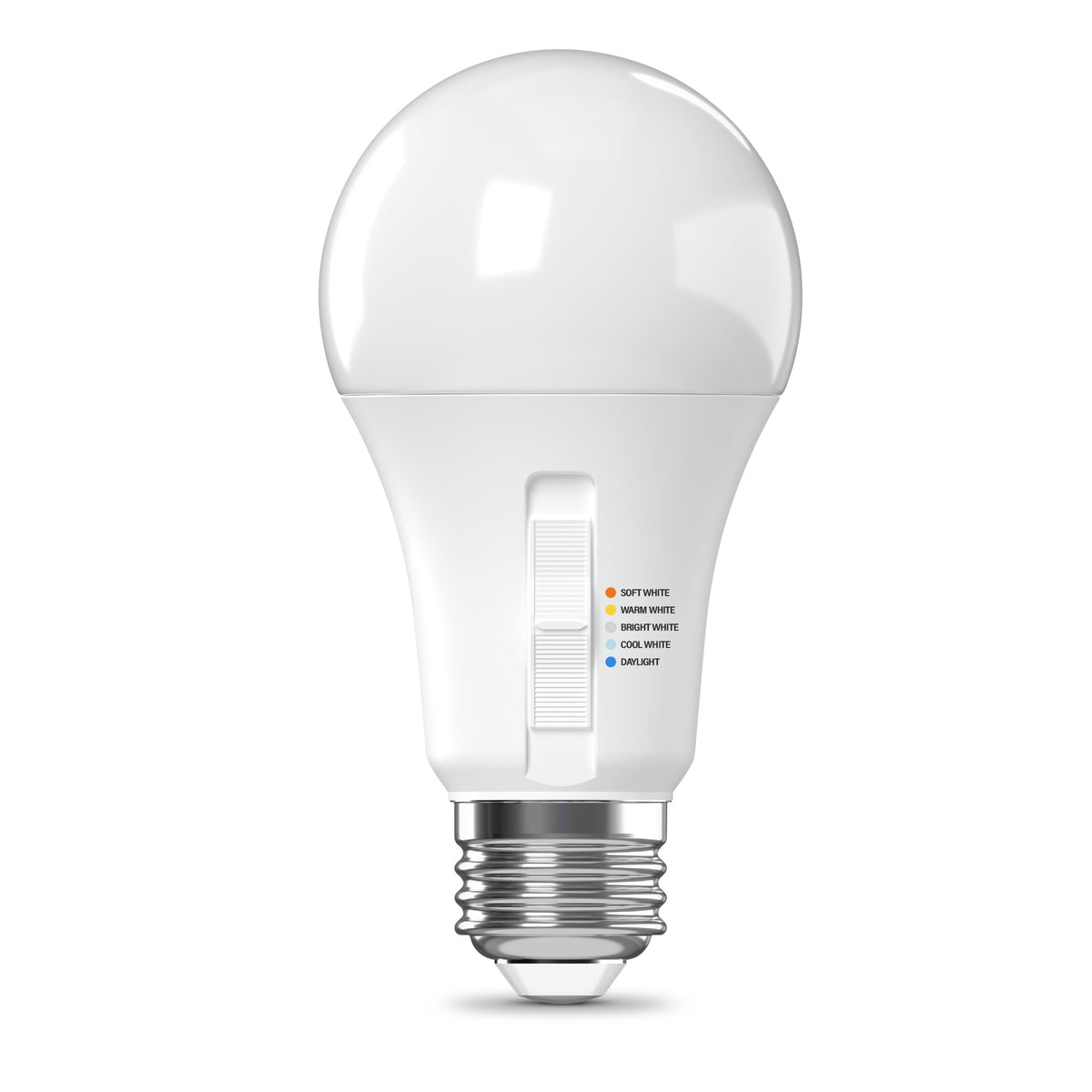 100W Replacement A19 Dusk to Dawn Switchable White Medium E26 Base Non-Dimmable LED Light Bulb