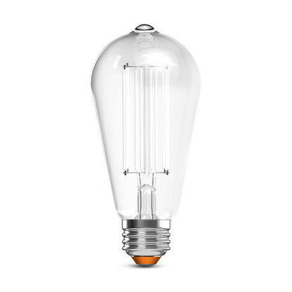 100W Replacement ST19 White Filament Soft White Medium E26 Base Dimmable LED Light Bulb (2-Pack)