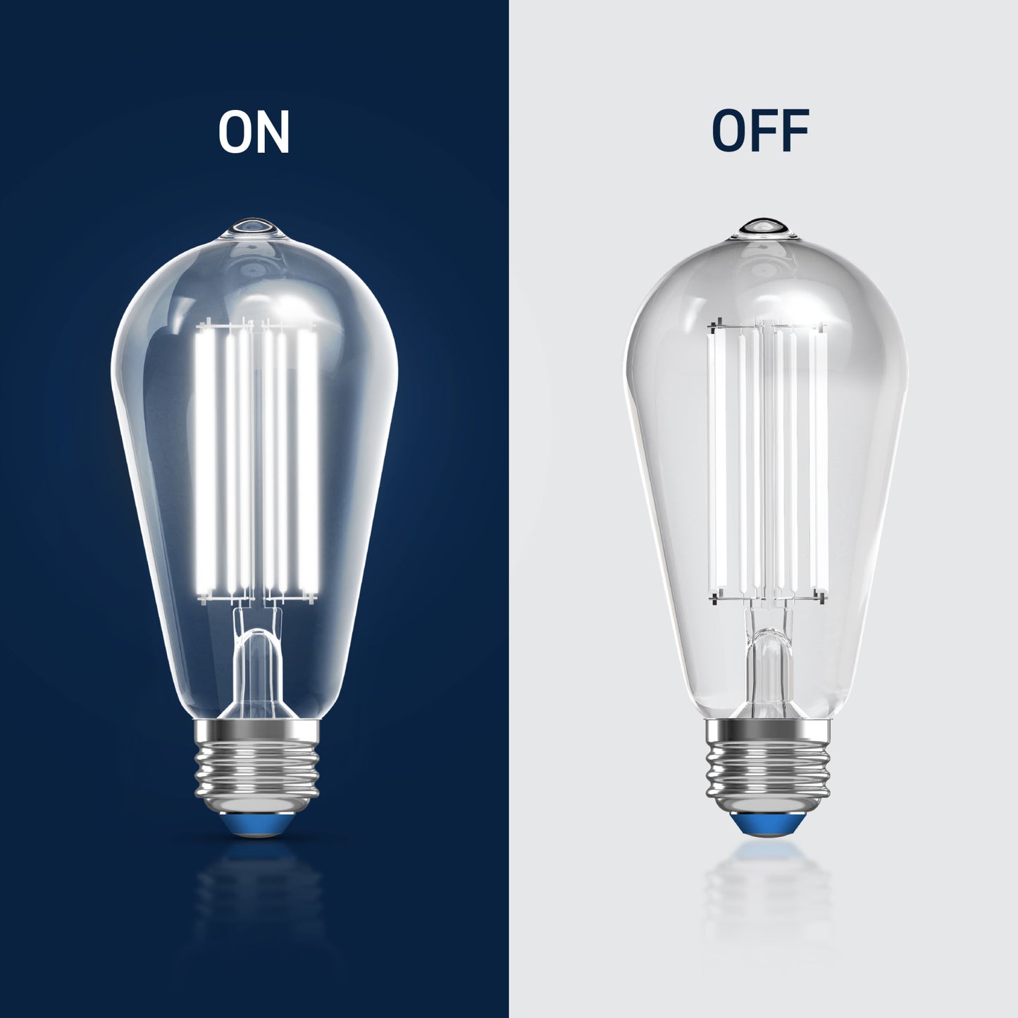 100W Replacement ST19 White Filament Daylight Medium E26 Base Dimmable LED Light Bulb (2-Pack)