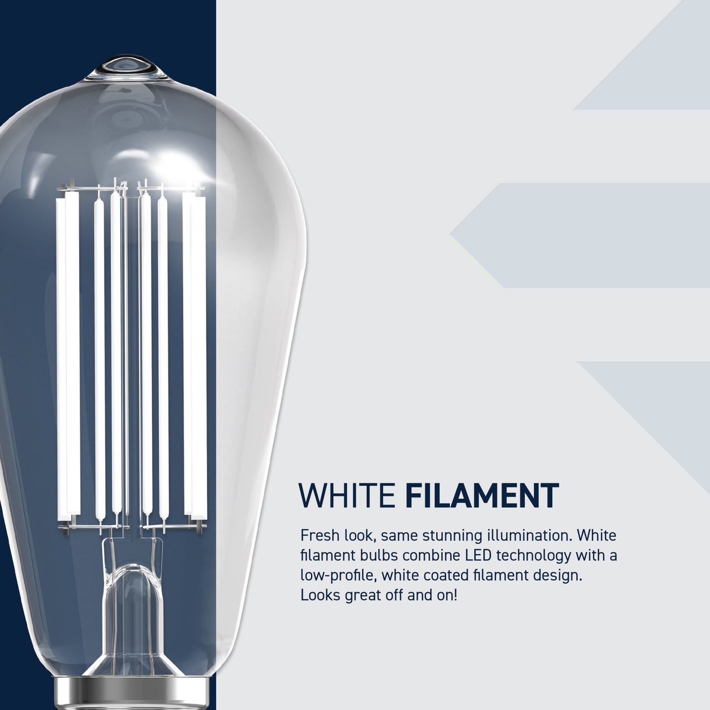 100W Replacement ST19 White Filament Daylight Medium E26 Base Dimmable LED Light Bulb (2-Pack)