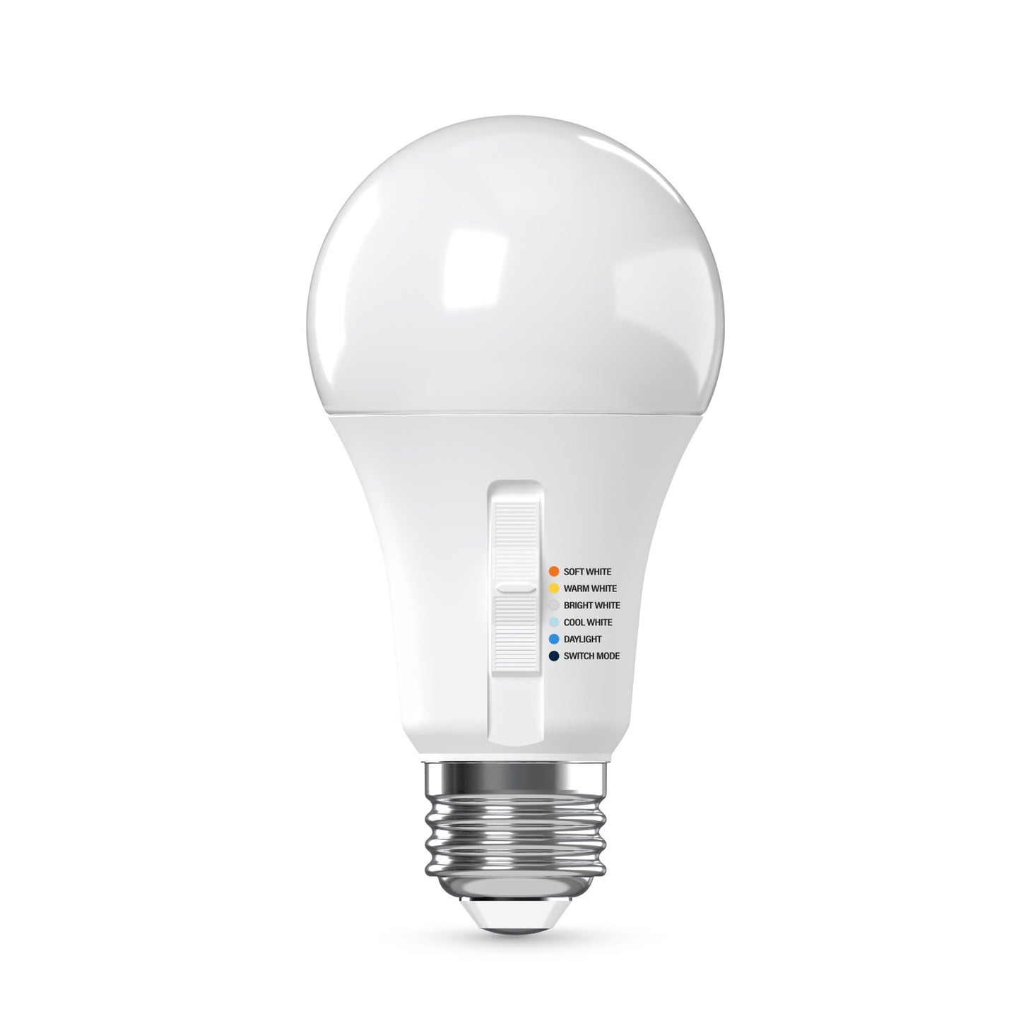 100W Replacement A19 5 Shades + Switch Mode Medium E26 Base White LED Light Bulb (4-Pack)