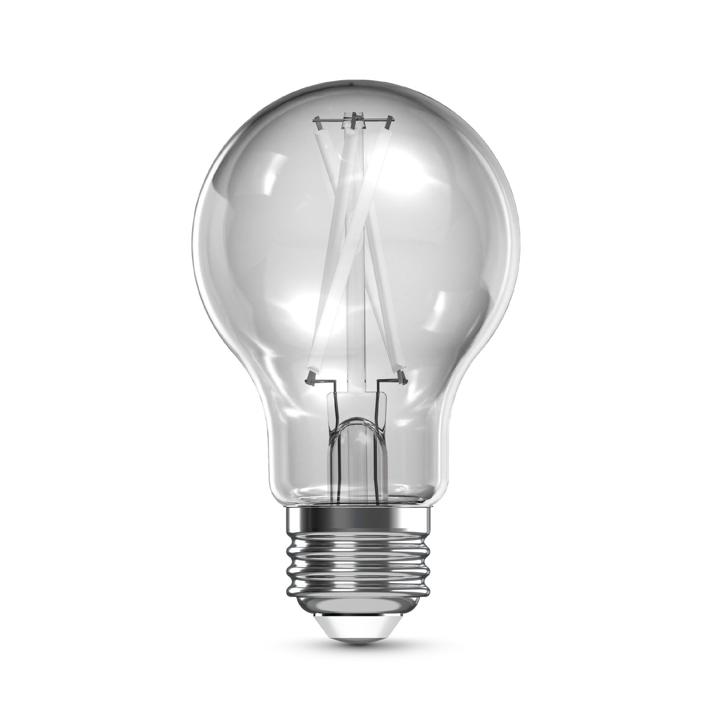 100W Replacement A19 White Filament Bright White Medium E26 Base Dimmable LED Light Bulb (4-Pack)