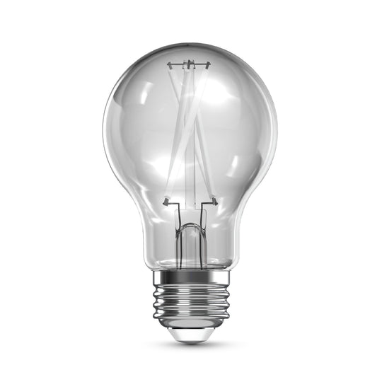 100W Replacement A19 White Filament Bright White Medium E26 Base Dimmable LED Light Bulb (4-Pack)