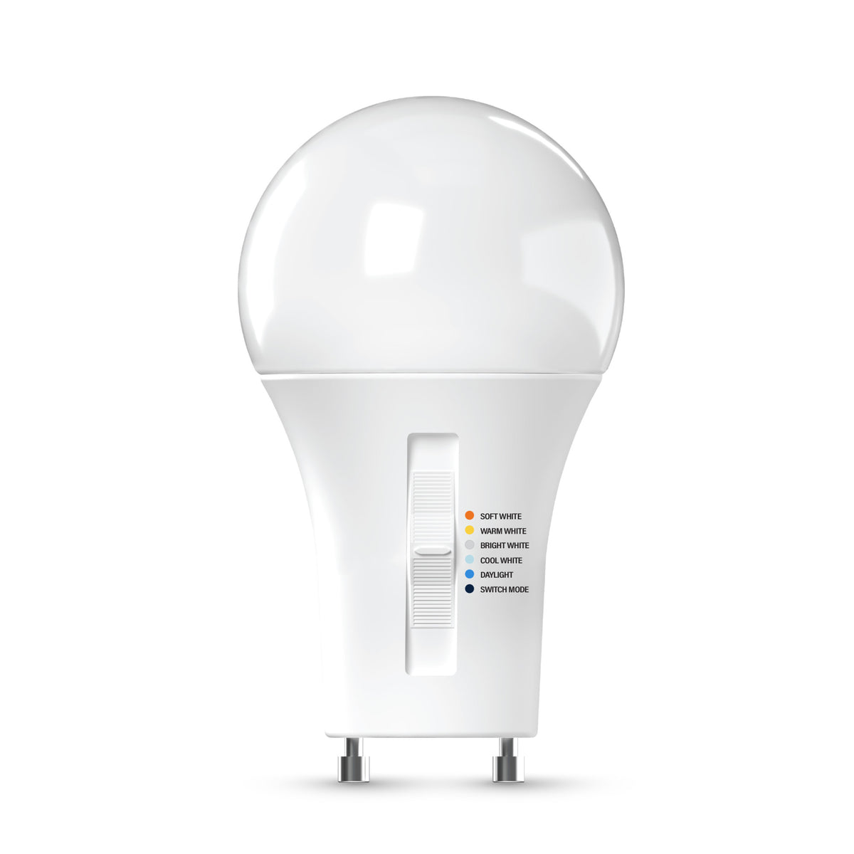 100W Replacement A19 5 Shades + Switch Mode Twist Lock GU24 Base Dimmable LED Light Bulb (2-Pack)