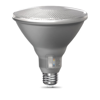 150W Replacement PAR38 Super Bright 5 Shades + Switch Mode Medium E26 Base Dimmable LED Light Bulb (2-Pack)