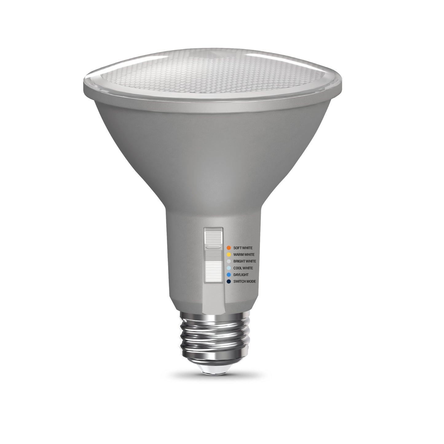 150W Replacement PAR30 Super Bright 5 Shades + Switch Mode Medium E26 Base Dimmable LED Light Bulb (2-Pack)