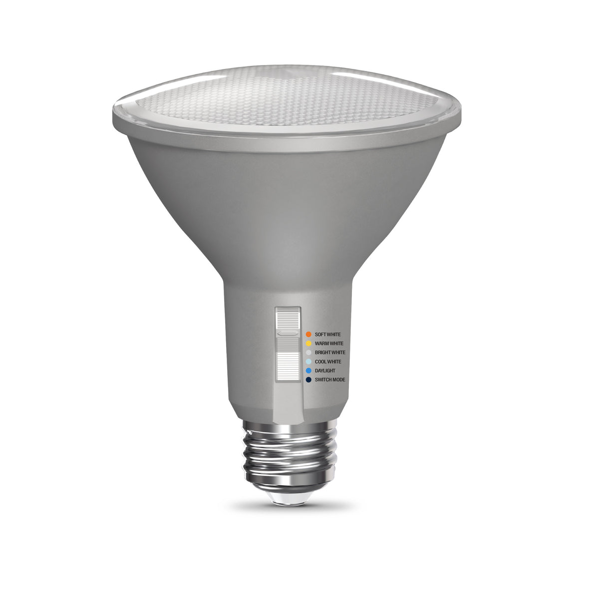 150W Replacement PAR30 Super Bright 5 Shades + Switch Mode Medium E26 Base Dimmable LED Light Bulb (2-Pack)