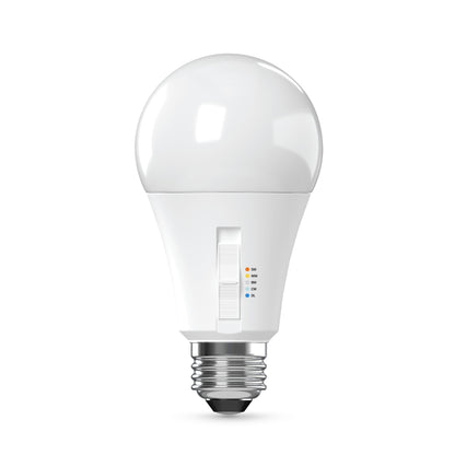 50/100/150W Replacement A21 Adjustable Brightness Switchable White Medium E26 Base Non-Dimmable LED Light Bulb