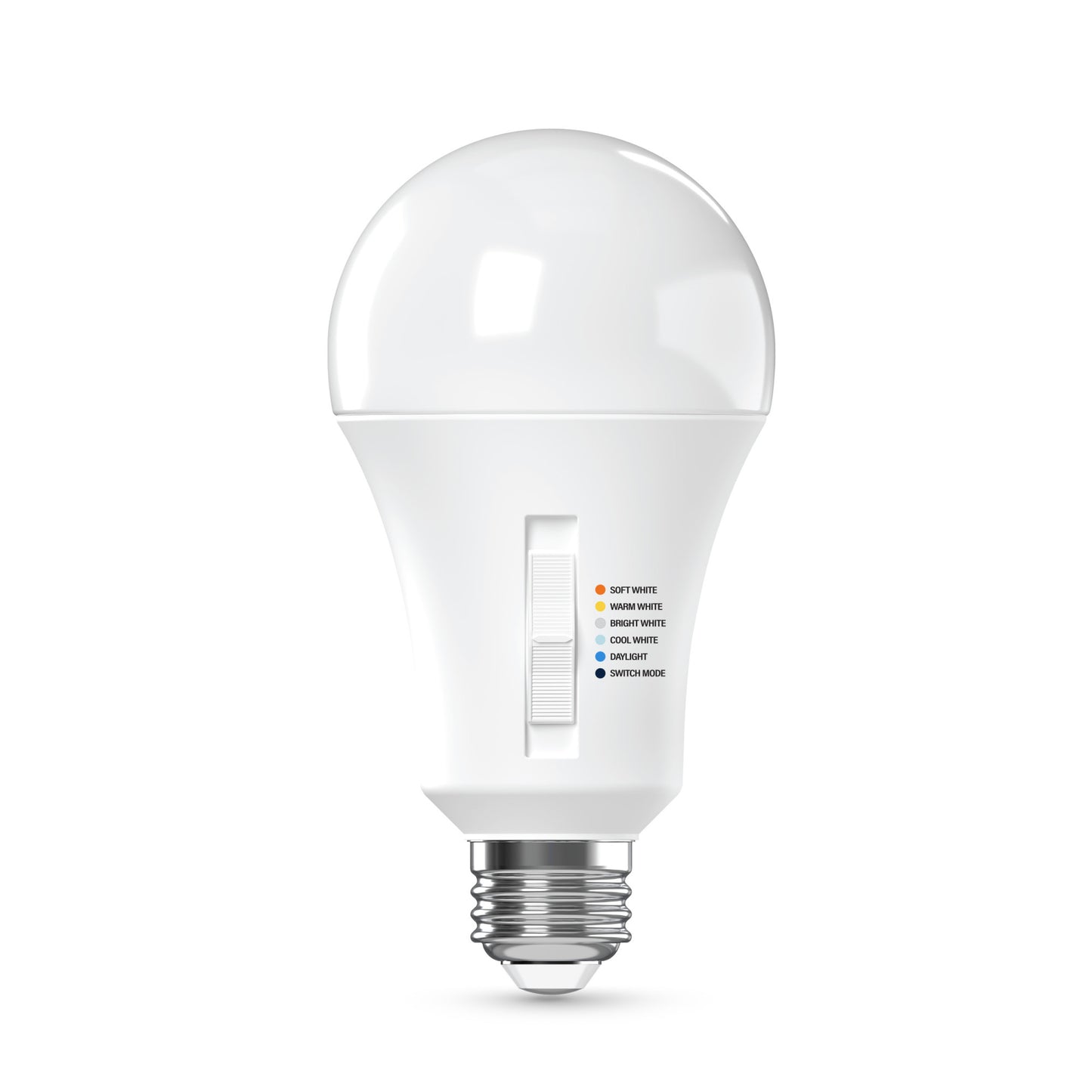 150W Replacement A21 Super Bright 5 Shades + Switch Mode Medium E26 Base Dimmable LED Light Bulb (2-Pack)