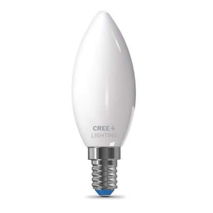 40W Replacement B10 Daylight Candelabra E12 Base Dimmable LED Light Bulb (3-Pack)
