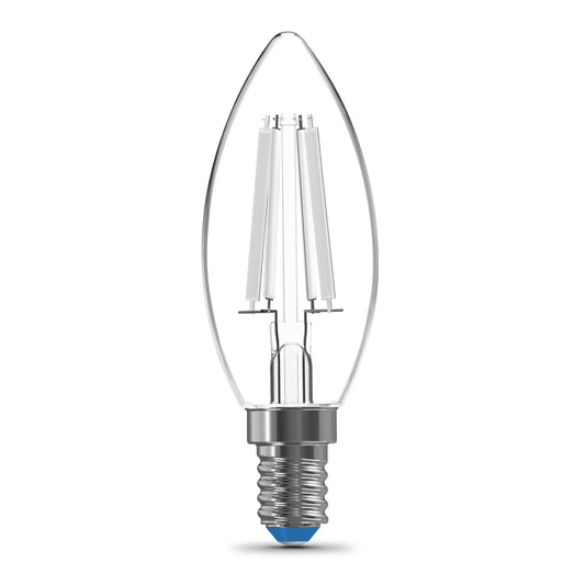 40W Replacement B10 White Filament Daylight Candelabra E12 Base Dimmable LED Light Bulb (3-Pack)