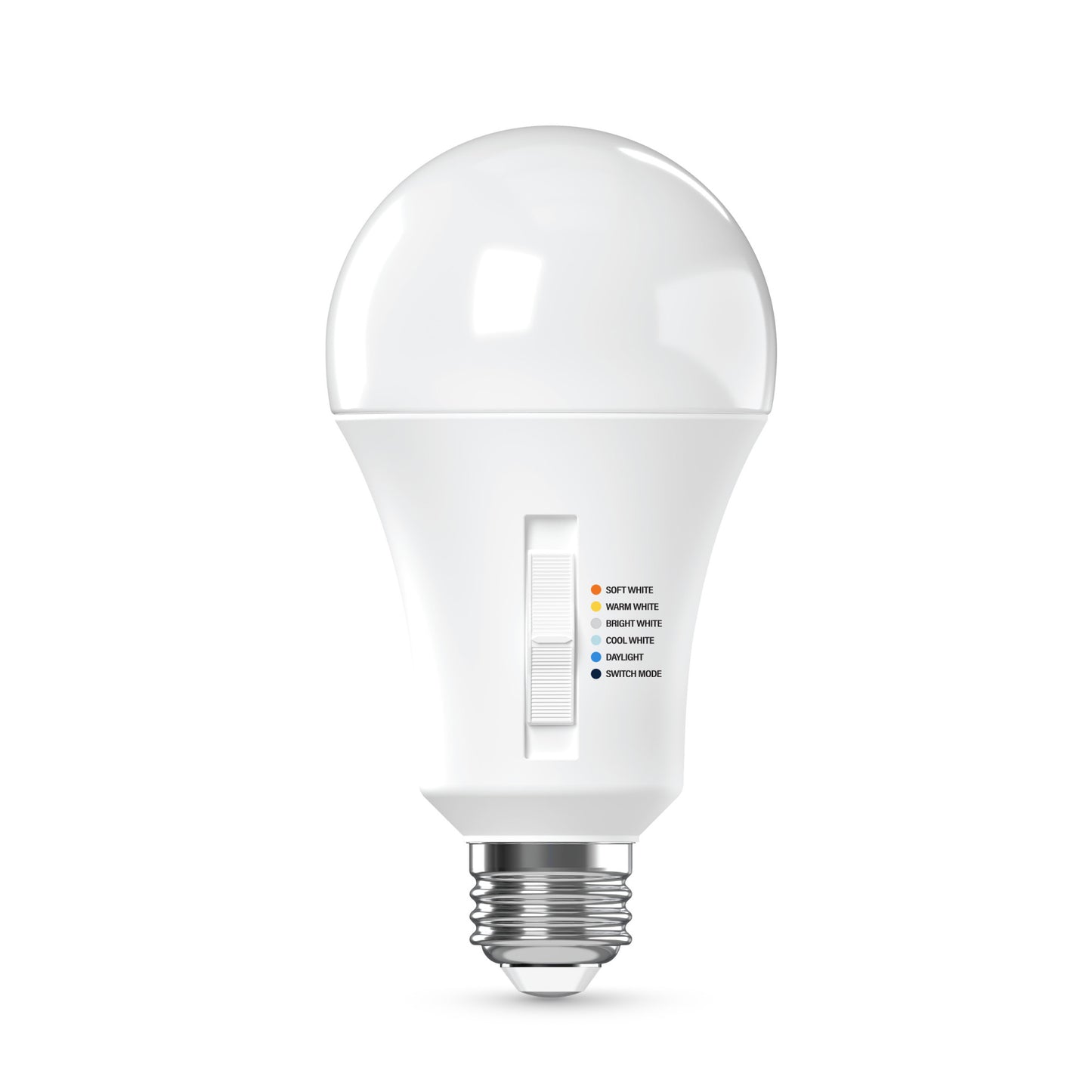 200W Replacement A21 Super Bright 5 Shades + Switch Mode Medium E26 Base Dimmable LED Light Bulb