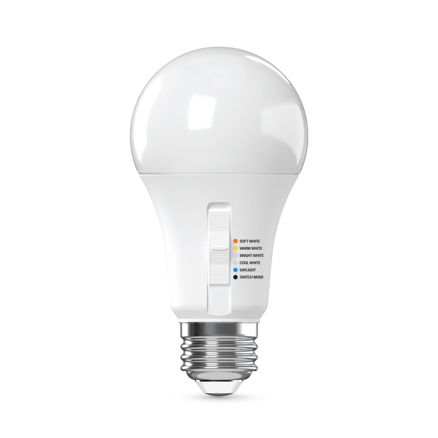 40W Replacement A19 5 Shades + Switch Mode Medium E26 Base LED Light Bulb (4-Pack)