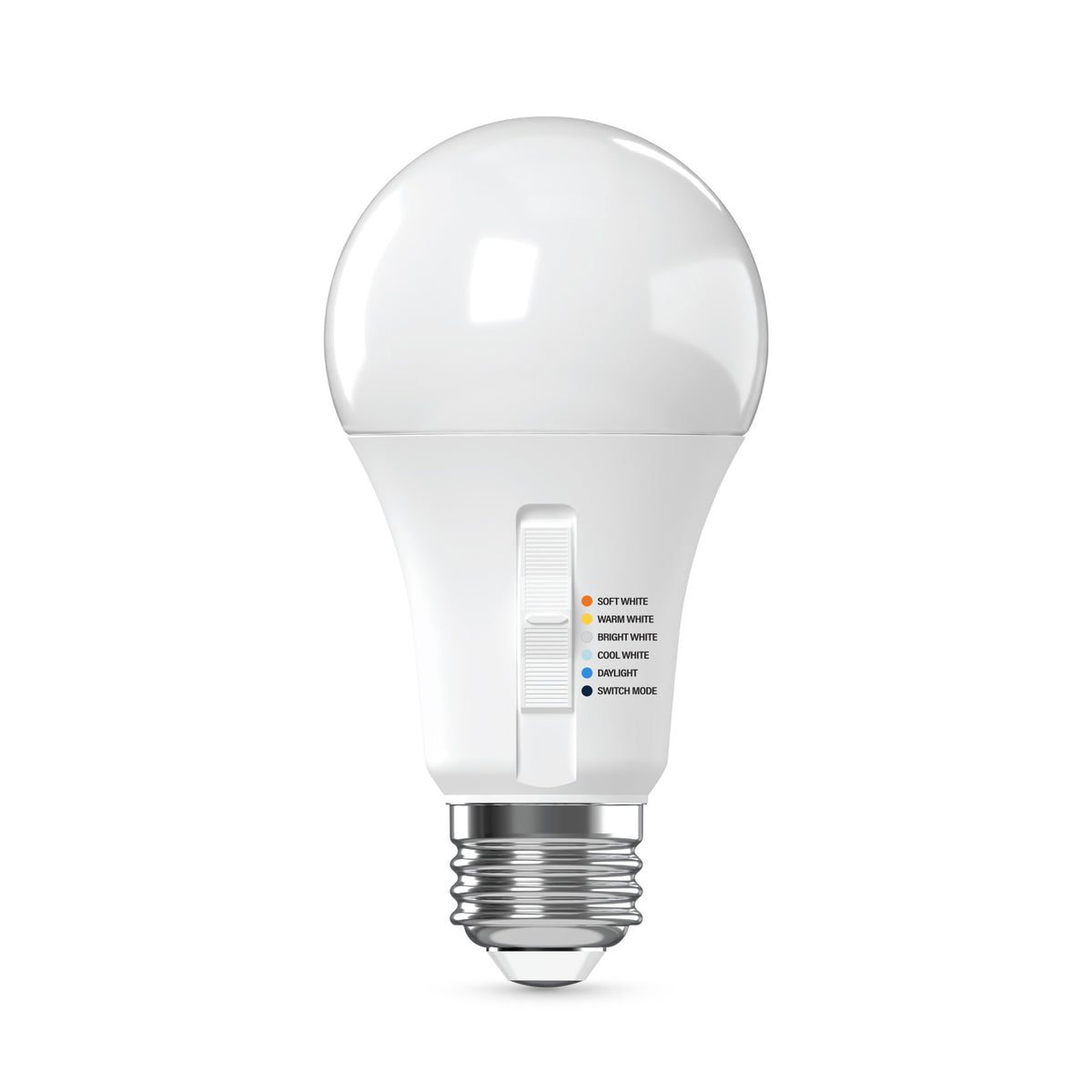 40W Replacement A19 5 Shades + Switch Mode Medium E26 Base LED Light Bulb (4-Pack)
