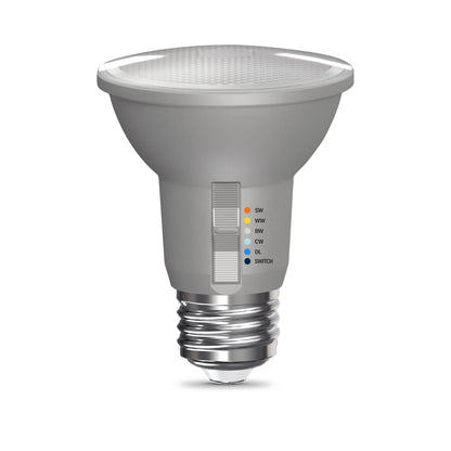 50W Replacement PAR20 5 Shades + Switch Mode Medium E26 Base Dimmable LED Light Bulb (2-Pack)