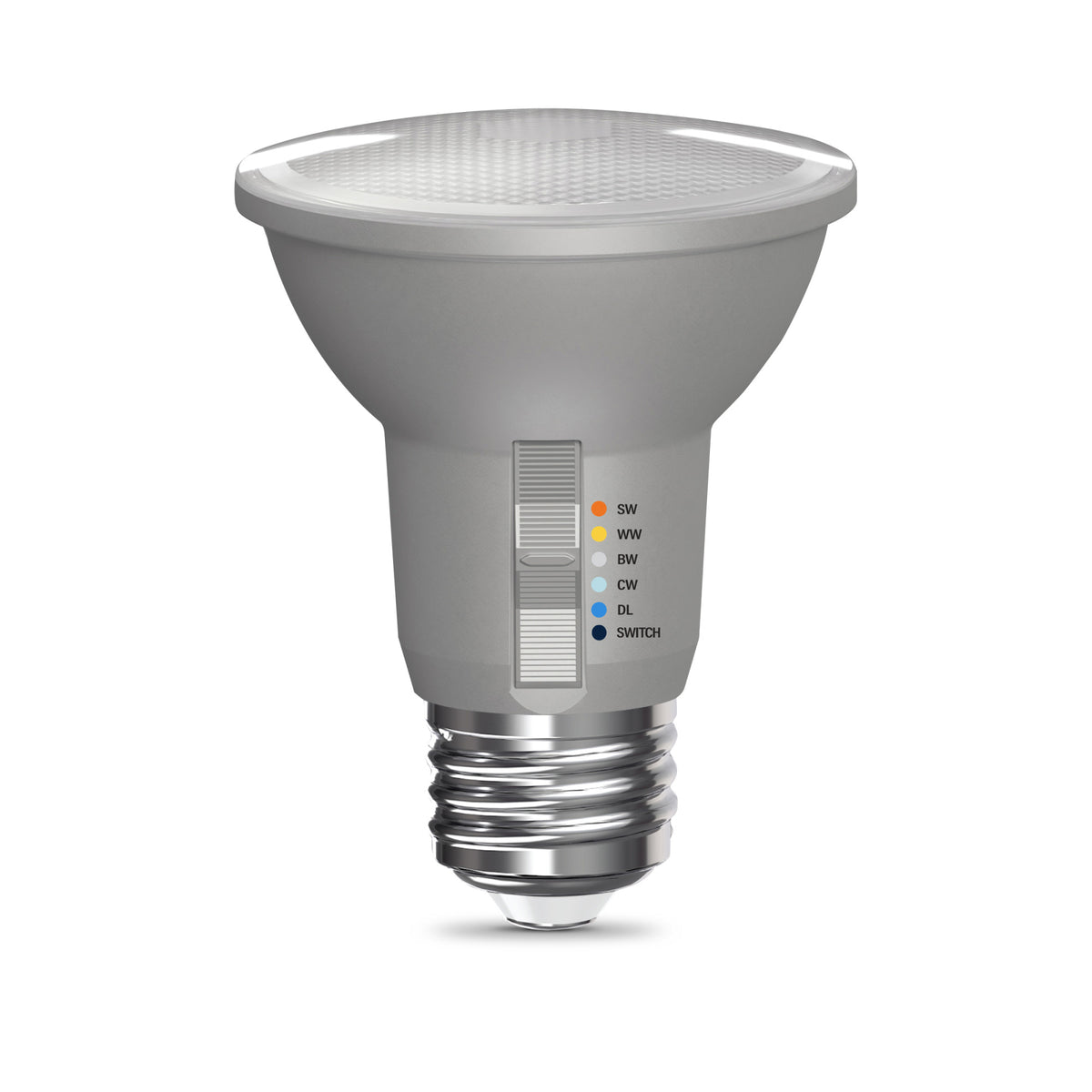 50W Replacement PAR20 5 Shades + Switch Mode Medium E26 Base Dimmable LED Light Bulb (2-Pack)