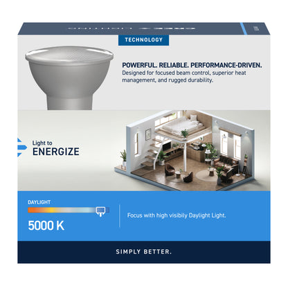 50W Replacement PAR20 Daylight Medium E26 Base Dimmable LED Light Bulb (2-Pack)