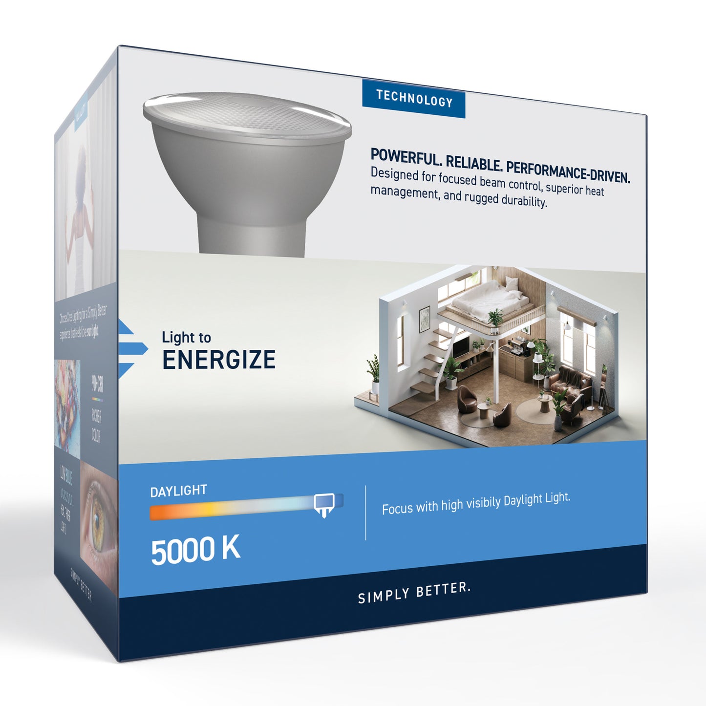 50W Replacement PAR20 Daylight Medium E26 Base Dimmable LED Light Bulb (2-Pack)