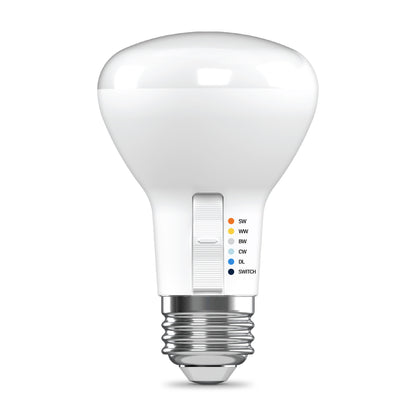 45W Replacement R20 5 Shades + Switch Mode Medium E26 Base Dimmable LED Light Bulb (2-Pack)