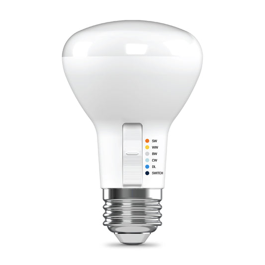 45W Replacement R20 5 Shades + Switch Mode Medium E26 Base Dimmable LED Light Bulb (2-Pack)