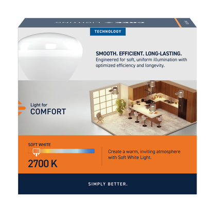 45W Replacement R20 Soft White Medium E26 Base Dimmable LED Light Bulb (2-Pack)
