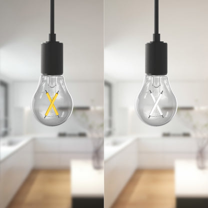 60W Replacement A15 White Filament Switchable White Medium E26 Base Dimmable LED Light Bulb (2-Pack)